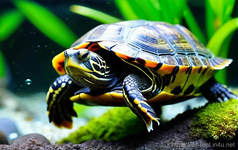 거북이 종류별 수명 비교 - **Prompt:** A majestic, ancient Galápagos giant tortoise, with a deeply textured, weathered shell th...